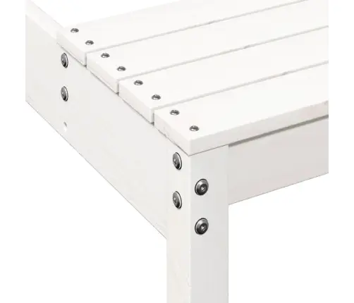 Piknika Galds, Balts, 160X134X75 Cm, Priedes Masīvkoks Vidaxl