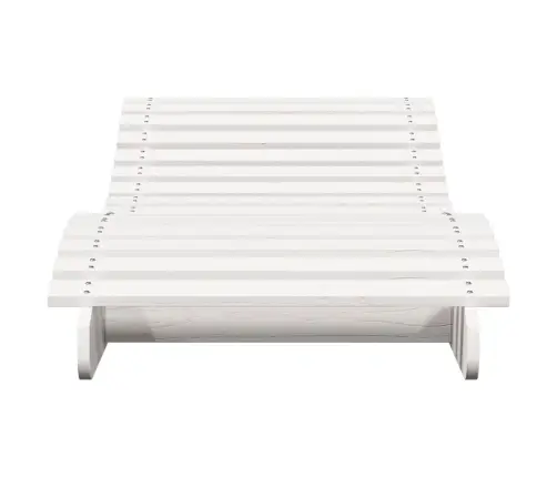 Saulės Gultas, Baltas, 205X70X31,5cm Pušies Medienos Masyvas Saulės Gultas, Baltas, 205X70X31,5cm Pušies Medienos Masyvas