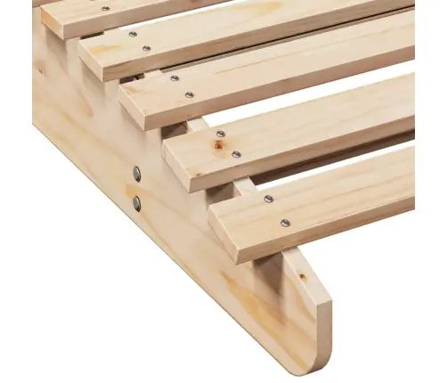 Sauļošanās Zvilnis, 205X110X31,5 Cm, Priedes Masīvkoks Vidaxl