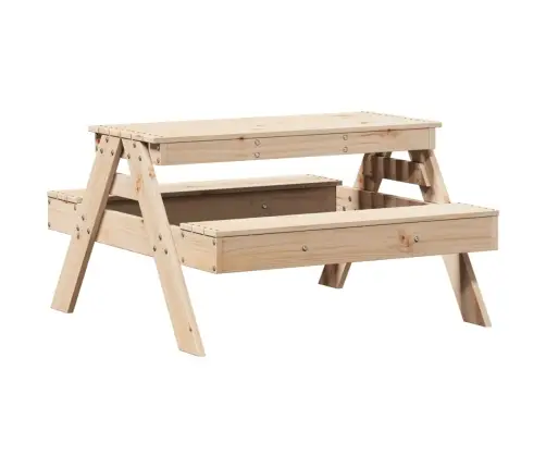 Piknika Galds Bērniem, 88X97X52 Cm, Priedes Masīvkoks Vidaxl