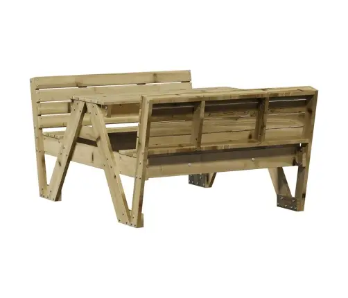 Piknikulaud Lastele, 88 X 122 X 58 cm Immutatud Männipuit