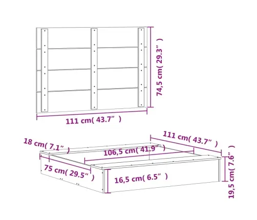 Kaanega Liivakast 111X111X19,5 cm Valge Männipuit