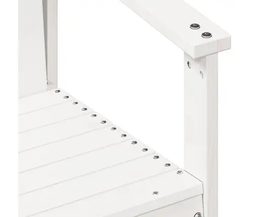 3-Osaline Aiamööblikomplekt, Valge, Männipuit