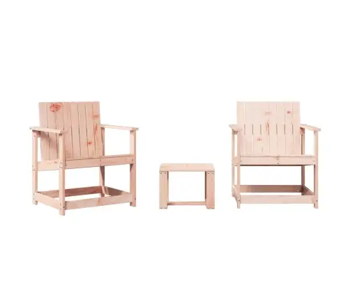 3-Daļīgs Dārza Mēbeļu Komplekts, Duglasa Egles Masīvkoks Vidaxl 3-Daļīgs Dārza Mēbeļu Komplekts, Duglasa Egles Masīvkoks Vidaxl