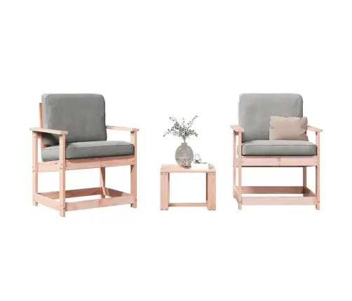 3-Daļīgs Dārza Mēbeļu Komplekts, Duglasa Egles Masīvkoks Vidaxl 3-Daļīgs Dārza Mēbeļu Komplekts, Duglasa Egles Masīvkoks Vidaxl