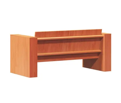 Divvietīgs Dārza Dīvāns, 134X60X62 Cm, Vaska Brūns Priedes Koks Vidaxl