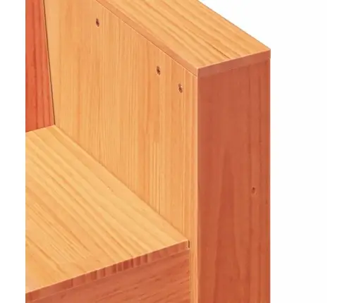 Divvietīgs Dārza Dīvāns, 134X60X62 Cm, Vaska Brūns Priedes Koks Vidaxl