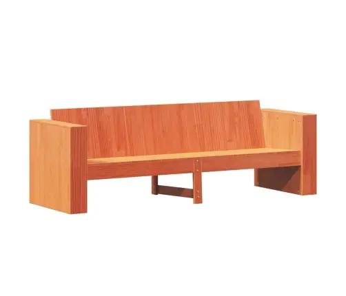 Trīsvietīgs Dārza Dīvāns, 189X60X62 Cm, Brūns Priedes Masīvkoks Vidaxl