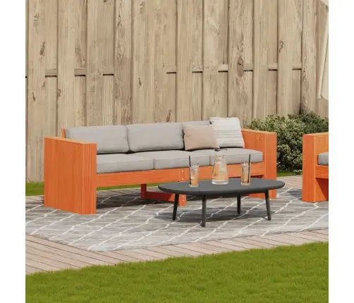 Trīsvietīgs Dārza Dīvāns, 189X60X62 Cm, Brūns Priedes Masīvkoks Vidaxl