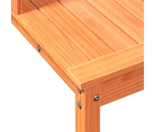 Riiulitega Istutuslaud, Pruun, 82,5 X 50 X 109,5 cm Männipuit