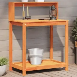 Stādīšanas Galds Ar Plauktiem, 82,5X50X109,5 Cm, Priedes Koks Vidaxl