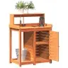 Stādīšanas Galds Ar Plauktiem, 82,5X50X109,5 Cm, Priedes Koks Vidaxl