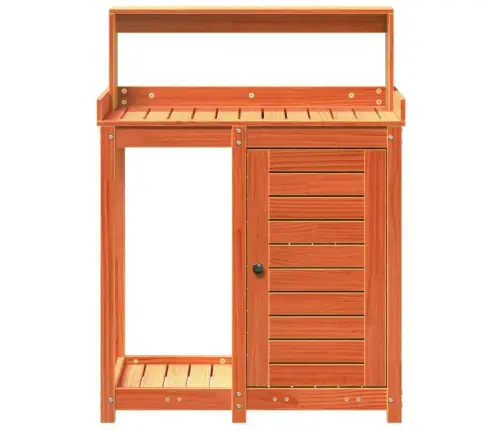 Stādīšanas Galds Ar Plauktiem, 82,5X50X109,5 Cm, Priedes Koks Vidaxl
