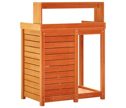 Stādīšanas Galds Ar Plauktiem, 82,5X50X109,5 Cm, Priedes Koks Vidaxl