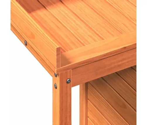 Stādīšanas Galds Ar Plauktiem, 82,5X50X109,5 Cm, Priedes Koks Vidaxl