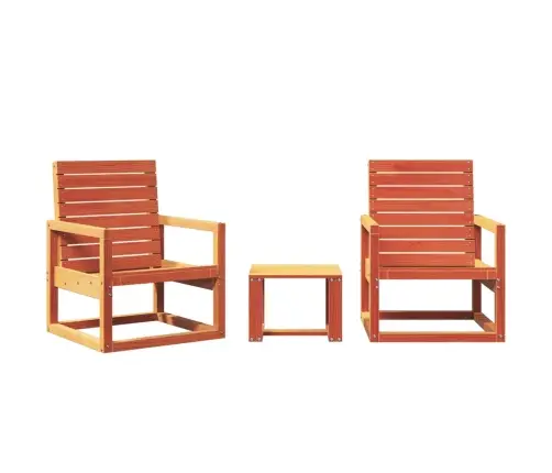 3-Daļīgs Dārza Atpūtas Mēbeļu Komplekts, Brūns Priedes Koks Vidaxl 3-Daļīgs Dārza Atpūtas Mēbeļu Komplekts, Brūns Priedes Koks Vidaxl