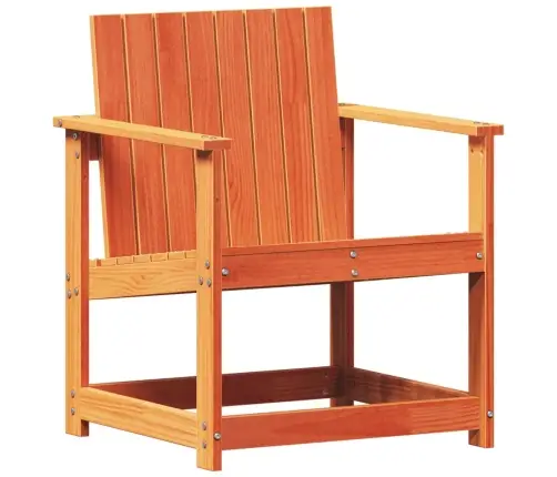 Dārza Krēsls, Vaska Brūns, 62X56X77 Cm, Priedes Masīvkoks Vidaxl