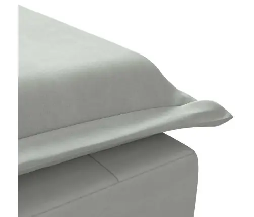 Zvilnis Ar Cilindra Formas Spilvenu, Gaiši Pelēks, Samts Vidaxl