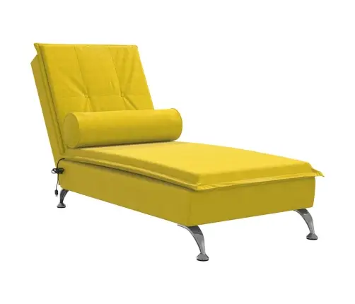 Massaažikanapee Polstriga, Kollane, Samet