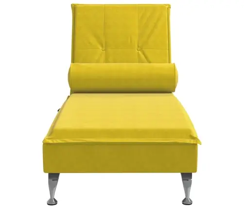 Massaažikanapee Polstriga, Kollane, Samet