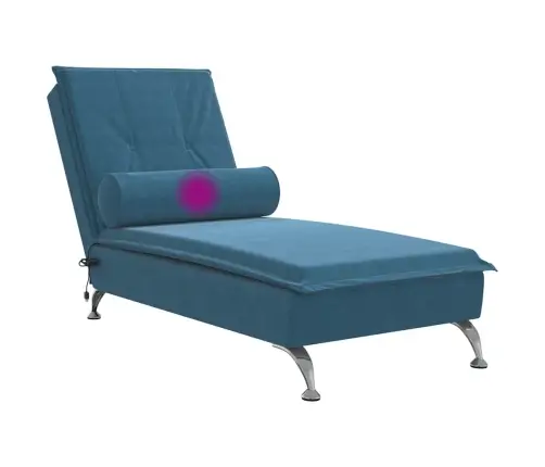 Massaažikanapee Polstriga, Sinine, Samet