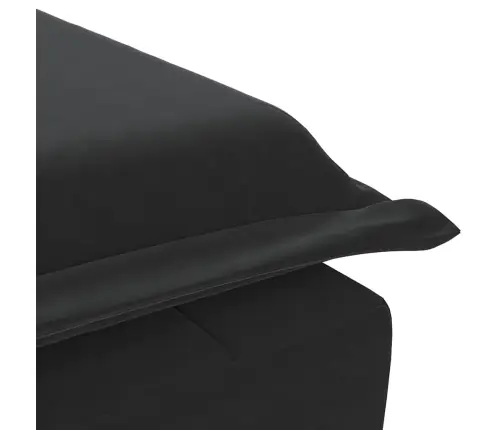 Massaažikanapee Polstriga, Must, Samet