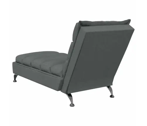 Masažinis Poilsio Gultas Su Pagalvėlėmis, Pilkas, Audinys