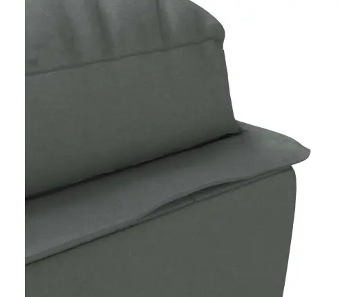 Masažinis Poilsio Gultas Su Pagalvėlėmis, Pilkas, Audinys