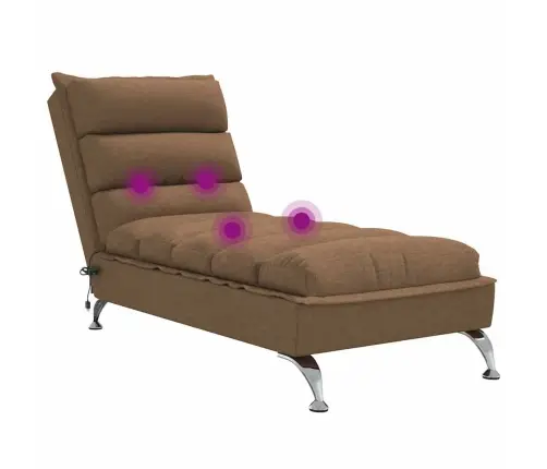 Massaažikanapee Koos Patjadega, Pruun, Kangas