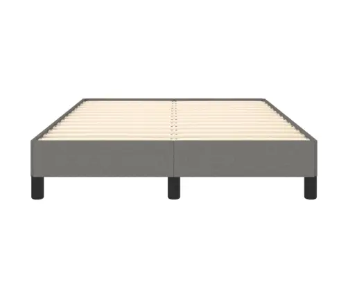 Voodiraam Ilma Madratsiga, Tumehall, 120X190 cm Kangas