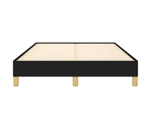 Gultas Rāmis Bez Matrača Melns 120X190 Cm Audums Vidaxl