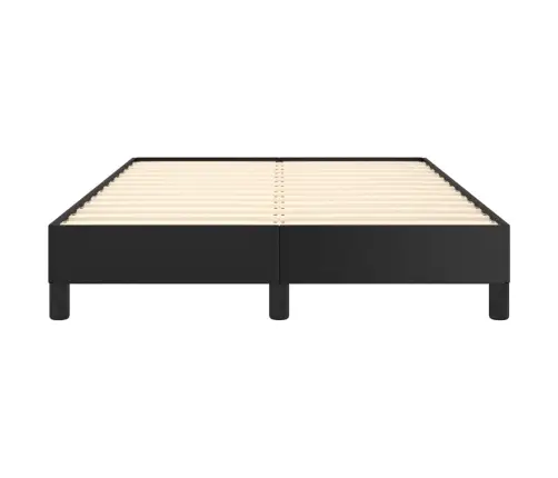 Lovos Rėmas Be Čiužinio, Juodas, 120X190cm Dirbt. Oda