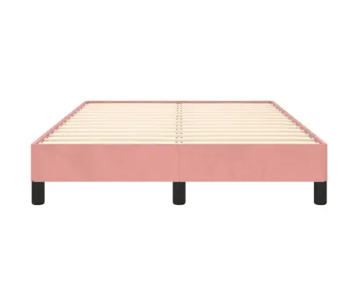 Lovos Rėmas Be Čiužiniu, Rožinis, 120X190 cm Aksomas