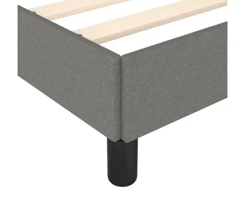 Voodiraam Ilma Madratsiga, Tumehall, 120X190 cm Kangas