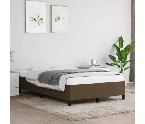 Gultas Rāmis Bez Matrača Tumši Pelēks 120X190 Cm Audums Vidaxl