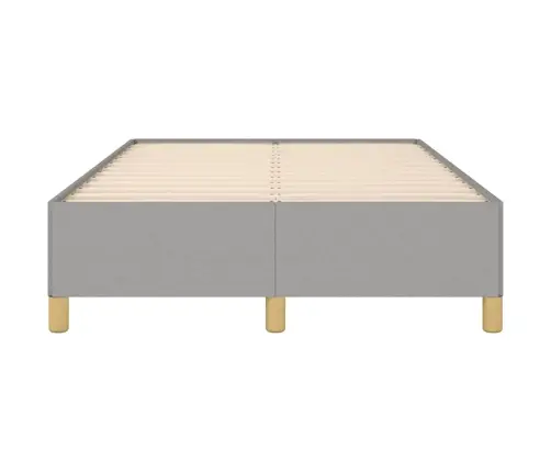 Gultas Rāmis Bez Matrača Gaiši Pelēks 120X190 Cm Audums Vidaxl