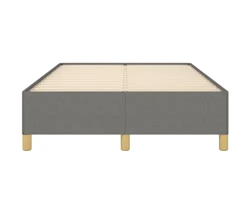 Gultas Rāmis Bez Matrača Tumši Pelēks 120X190 Cm Audums Vidaxl
