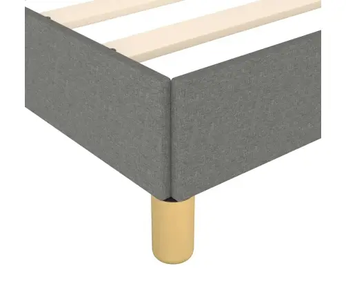 Gultas Rāmis Bez Matrača Tumši Pelēks 120X190 Cm Audums Vidaxl