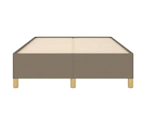 Gultas Rāmis Bez Matrača Pelēkbrūns 120X190 Cm Audums Vidaxl