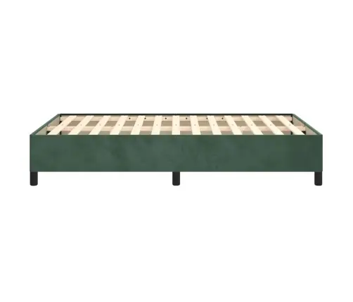 Lovos Rėmas Be Čiužiniu, Tamsiai Žalias, 120X190 cm Aksomas