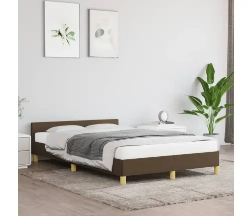 Gultas Rāmis Bez Matrača Tumši Pelēks 120X190 Cm Audums Vidaxl