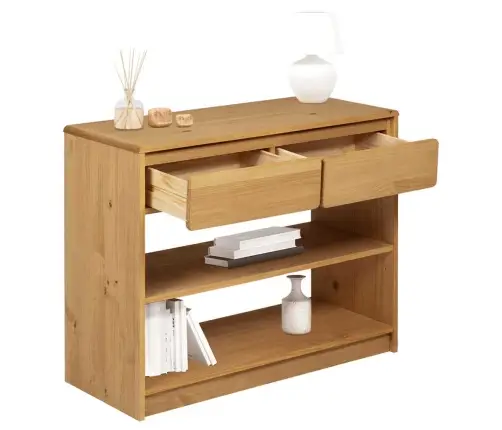 Konsolinis Staliukas Sauda, Ąžuolo, 89,5X36,5X73cm Pušis