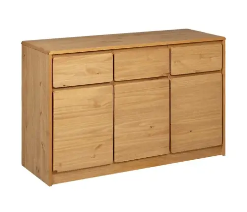 Šoninė Spintelė Sauda, Ąžuolo, 114X43X75,5cm Pušies Masyvas Šoninė Spintelė Sauda, Ąžuolo, 114X43X75,5cm Pušies Masyvas