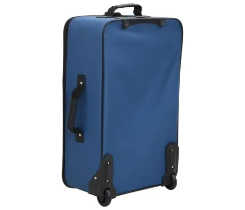 Piecdaļīgs Koferu Komplekts, Zils Audums Vidaxl