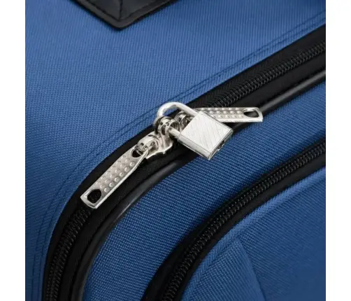 Piecdaļīgs Koferu Komplekts, Zils Audums Vidaxl