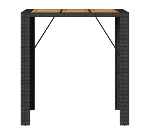 Dārza Galds Ar Akācijas Virsmu, Melns, 105X80X110 Cm, Pe Pinums Vidaxl Dārza Galds Ar Akācijas Virsmu, Melns, 105X80X110 Cm, Pe Pinums Vidaxl