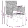 Dārza Krēsli, Matrači, 2 Gab., Pelēka Pe Rotangpalma, Masīvkoks Vidaxl Dārza Krēsli, Matrači, 2 Gab., Pelēka Pe Rotangpalma, Masīvkoks Vidaxl