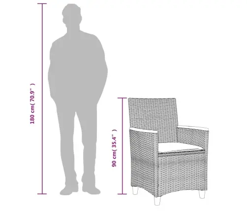 Dārza Krēsli, Matrači, 2 Gab., Pelēka Pe Rotangpalma, Masīvkoks Vidaxl Dārza Krēsli, Matrači, 2 Gab., Pelēka Pe Rotangpalma, Masīvkoks Vidaxl