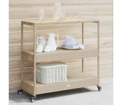 Bāra Ratiņi, 4 Līmeņi, Bēša Pe Rotangpalma, Akācijas Koks Vidaxl