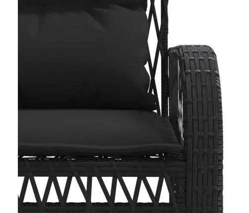 4-Daļīgs Dārza Dīvāna Komplekts Ar Matračiem, Pe Rotangpalma Vidaxl